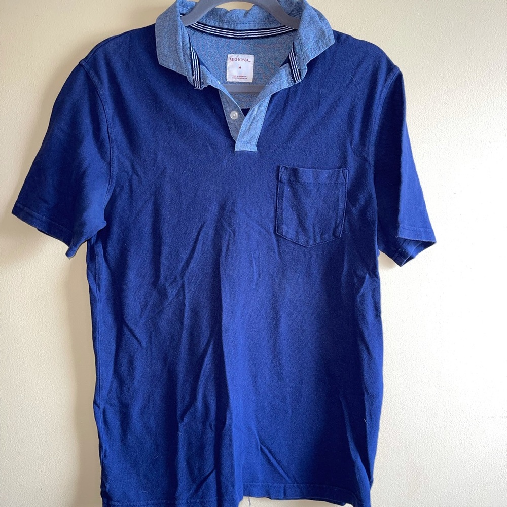 Merona Navy Mens Polo